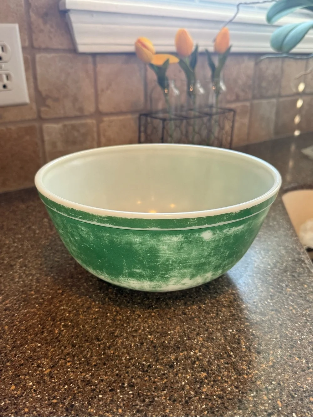 Vintage Nesting Mixing Bowls - Yellow, Green, Orange Set